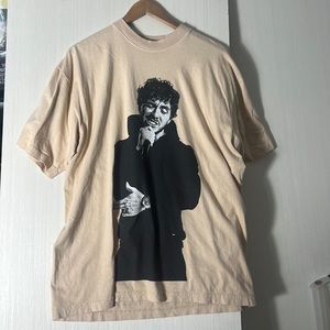 Jack Harlow Come Home The Kids Miss You Tour 2022 Tan Short Sleeve T-Shirt Large